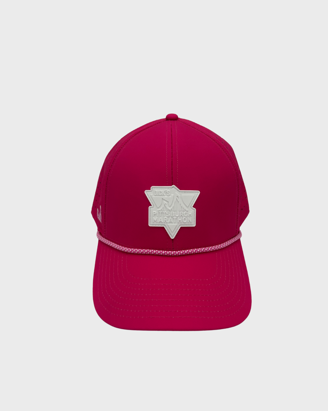 ALTER EGO PERFORMANCE HAT PITTSBURGH MARATHON - HOT METAL PINK