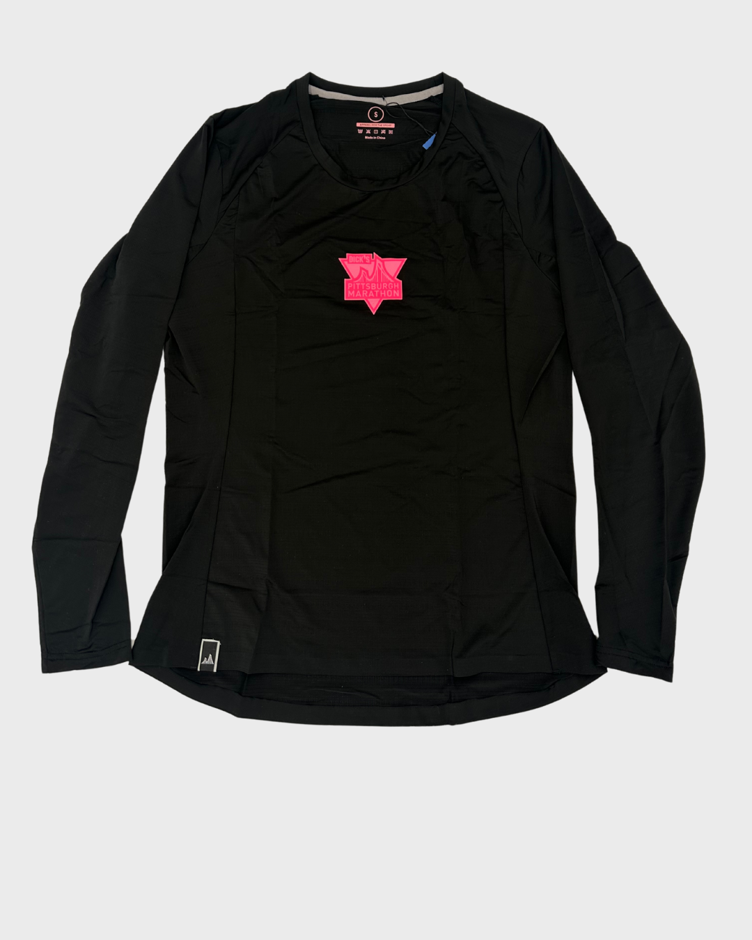 LADIES LAWRENCEVILLE LONGSLEEVE - MARATHON BLACK/PINK