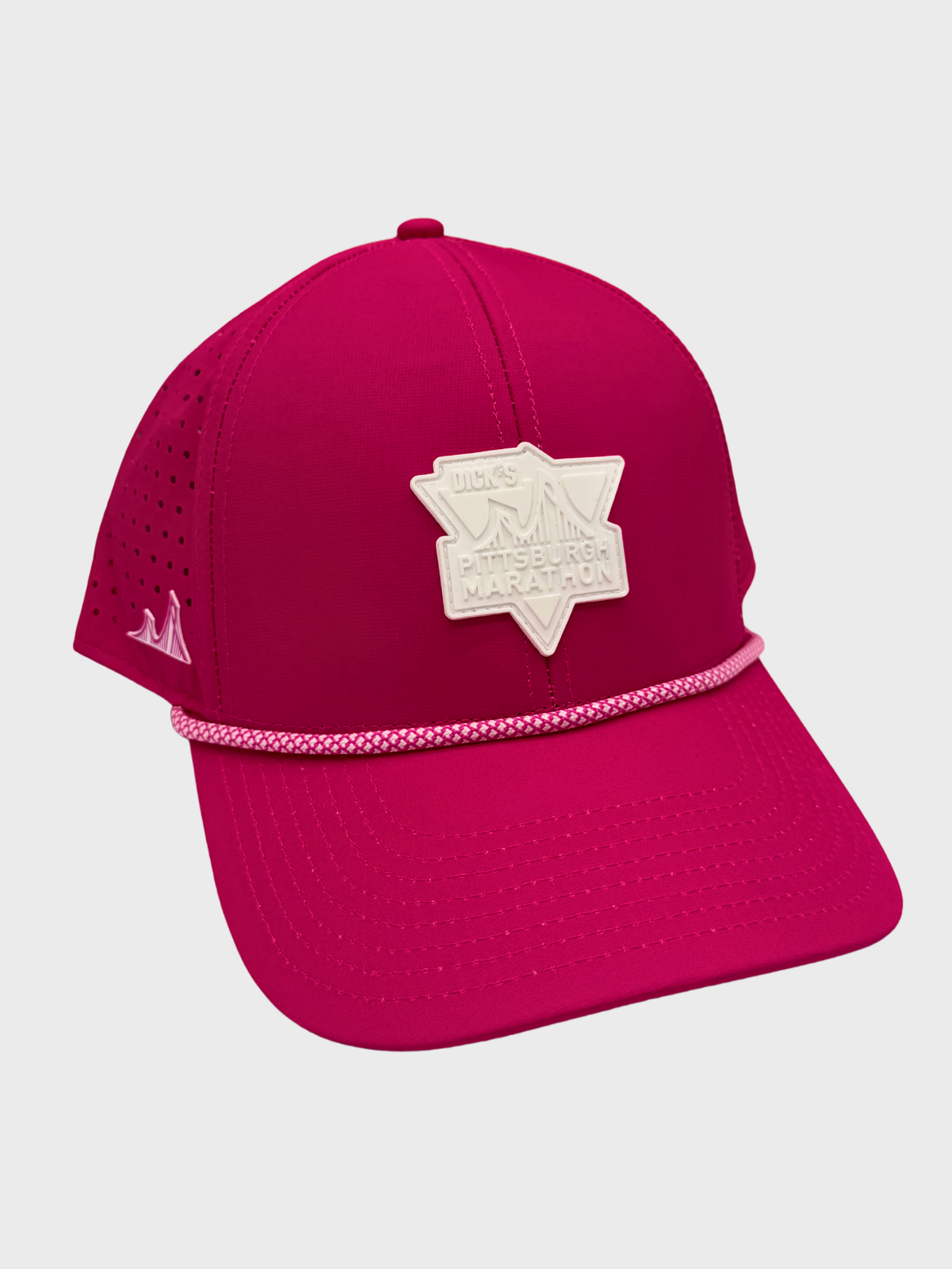 ALTER EGO PERFORMANCE HAT PITTSBURGH MARATHON - HOT METAL PINK