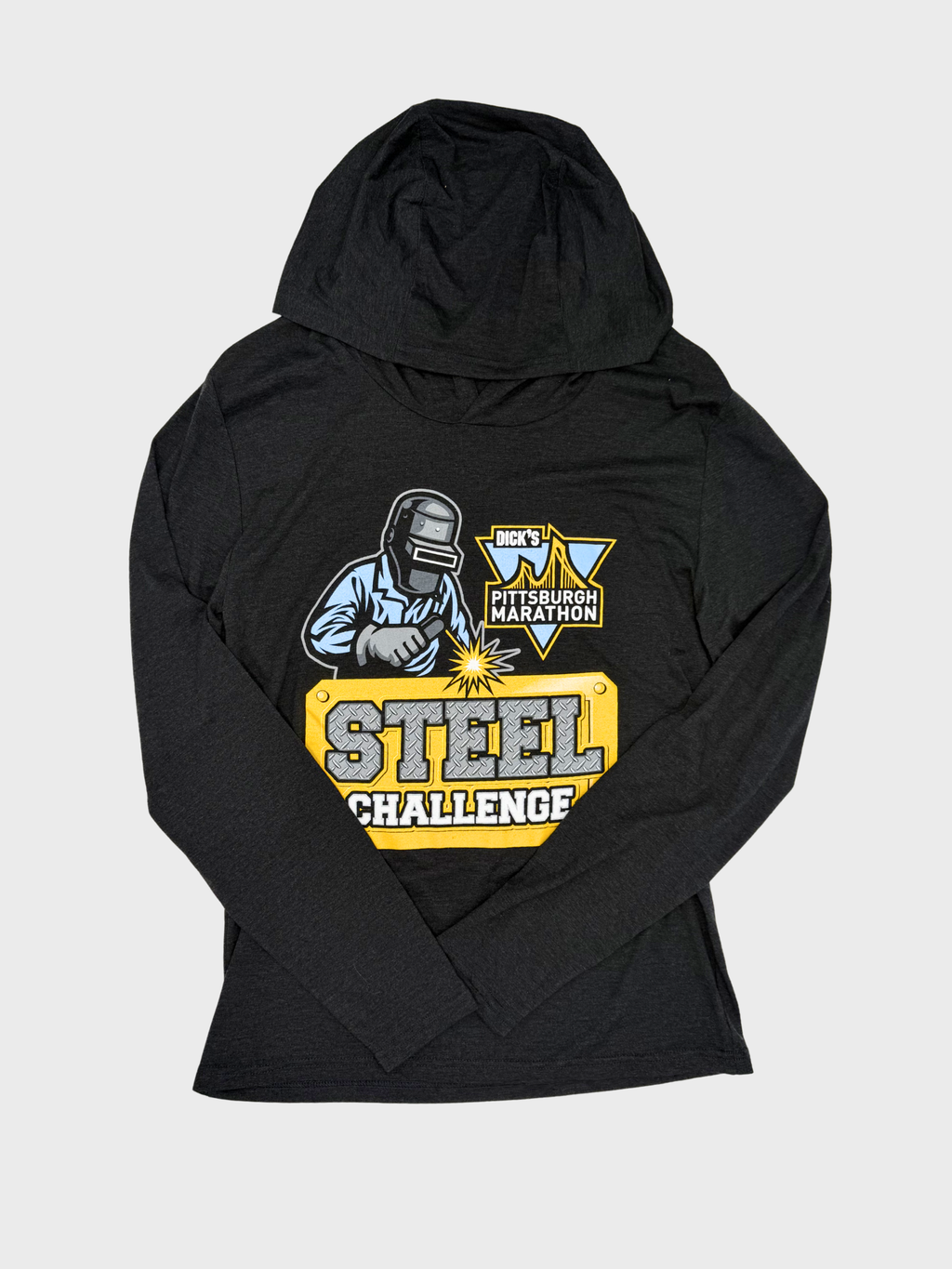 THE STEEL CHALLENGE LONGSLEEVE HOODED SHIRT