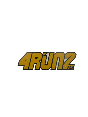 4RUN2 Gold Logo Magnet