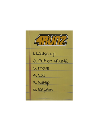 4RUN2 Checklist Magnet