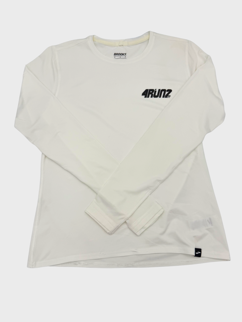 BROOKS WHITE LONGSLEEVE