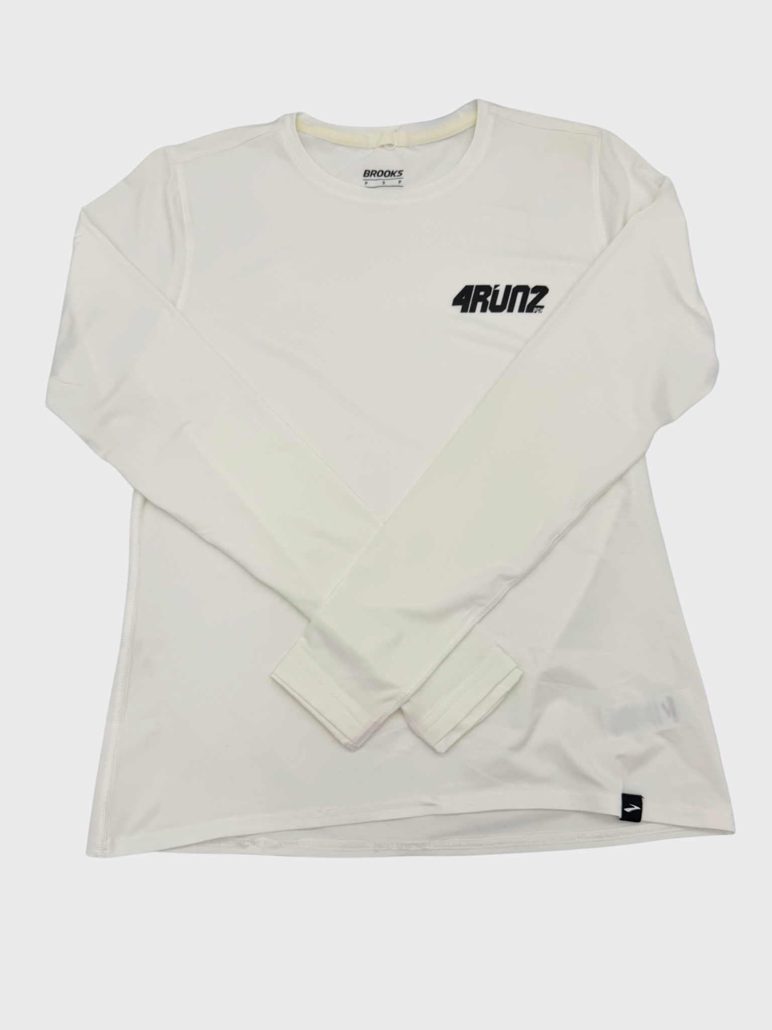 BROOKS WHITE LONGSLEEVE