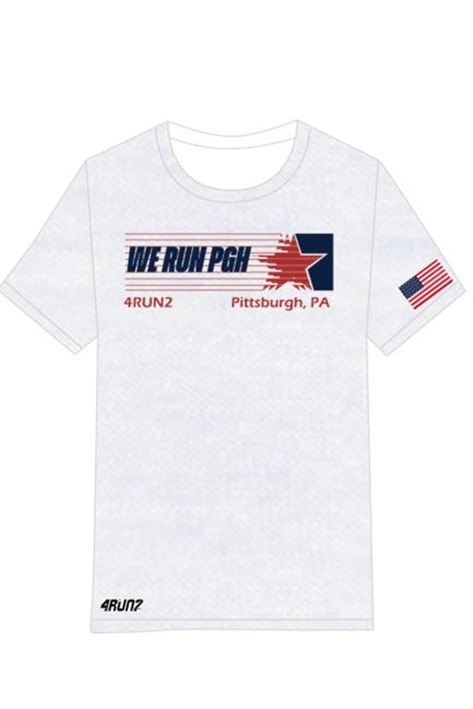 WE RUN PGH PATRIOTIC T-SHIRT