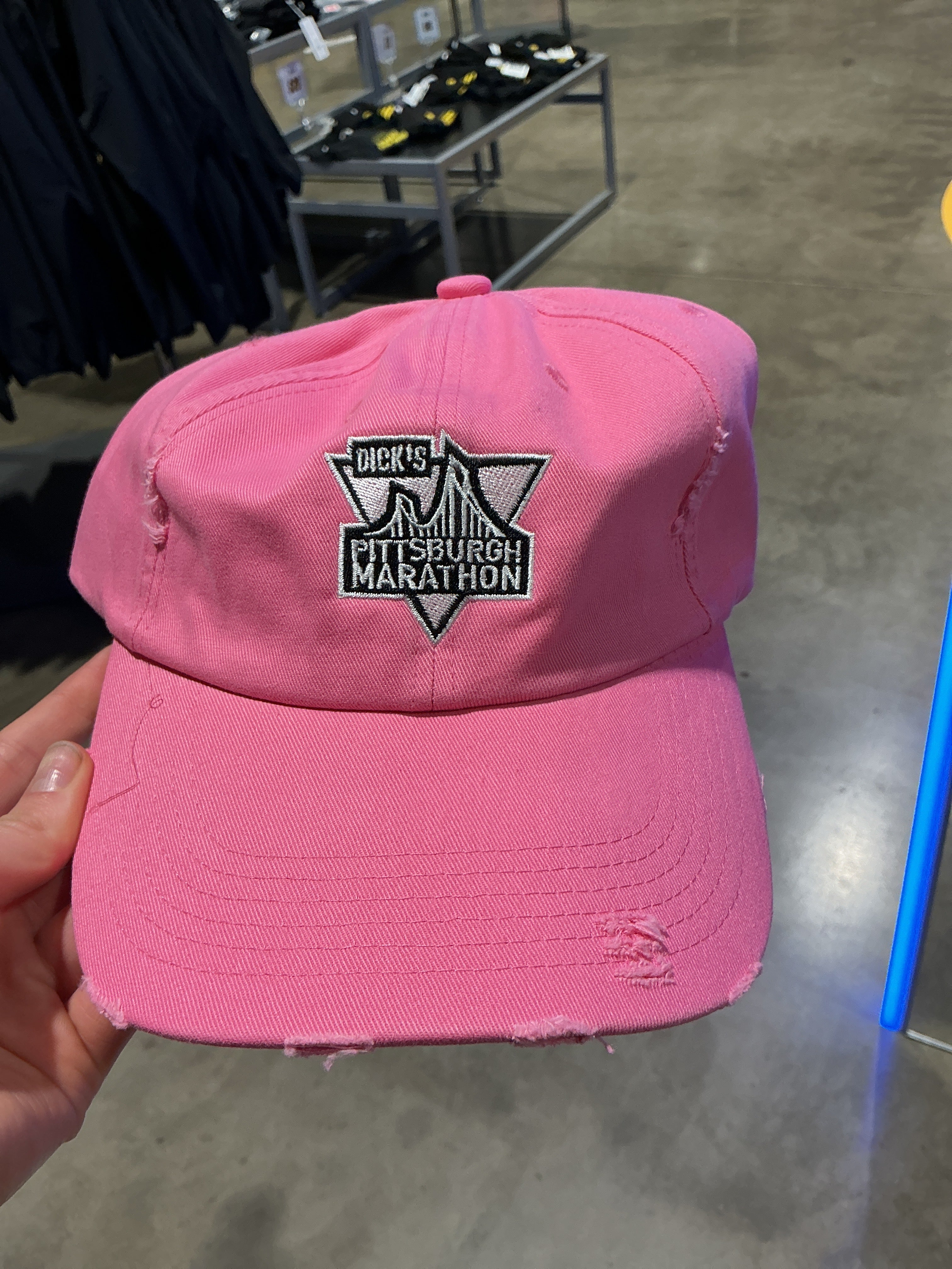 Pink baseball hat