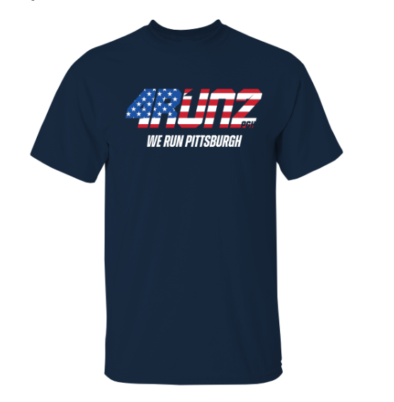 COMFY COTTON USA NAVY T-SHIRT