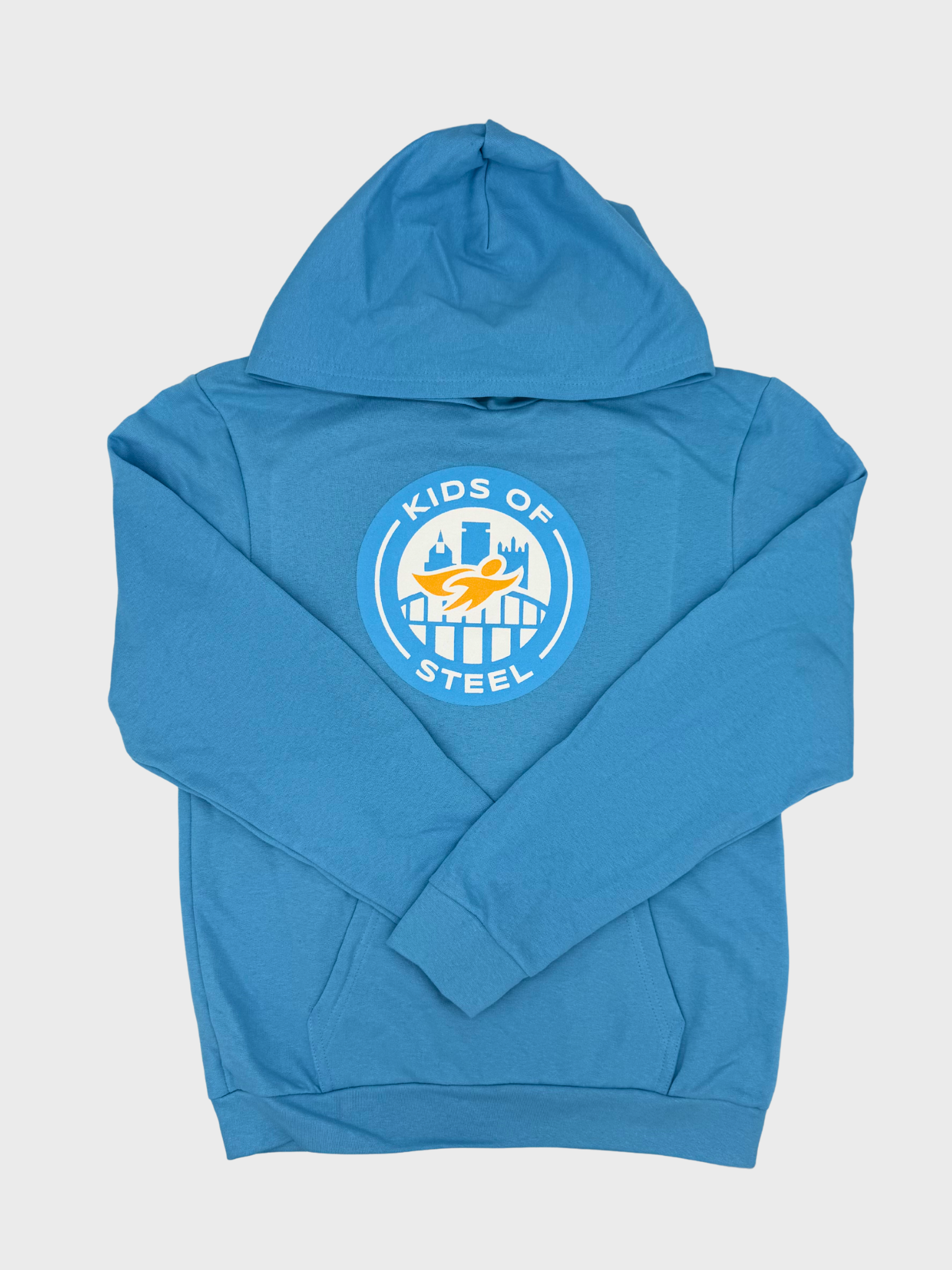Adult and Youth Kids of STEEL Blue Hoodie