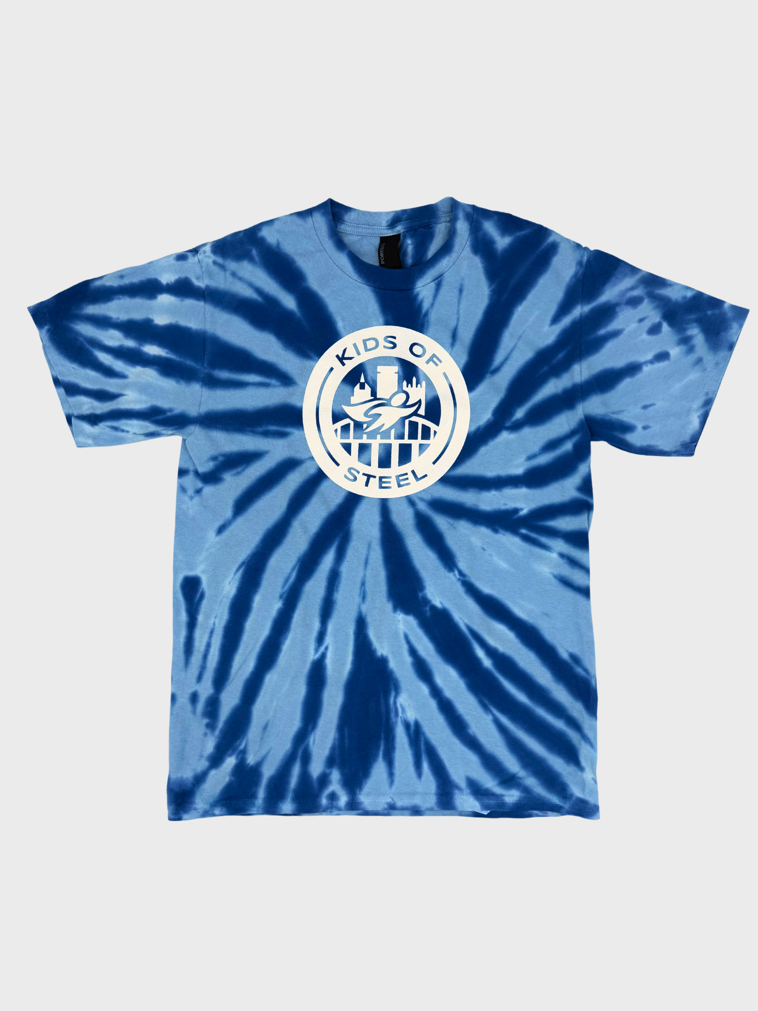 Kids of STEEL Blue Tie Dye Tee