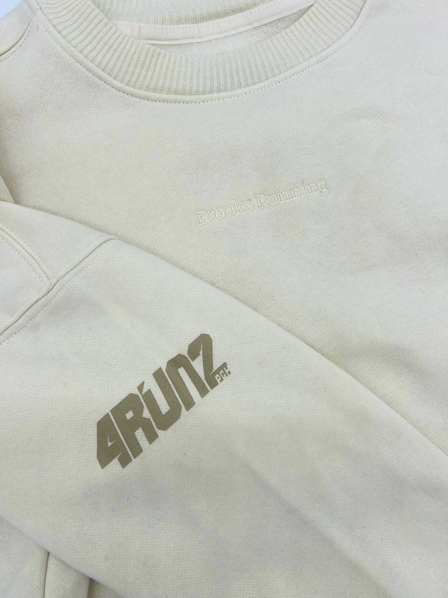BROOKS CROPPED CREW IVORY