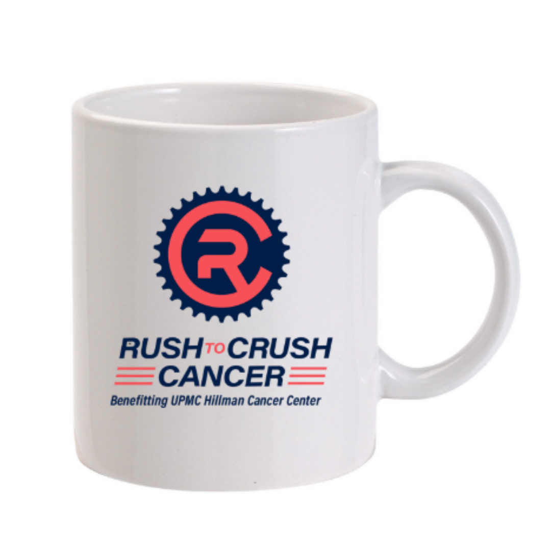 RUSH TO CRUSH CANCER COFFEE MUG