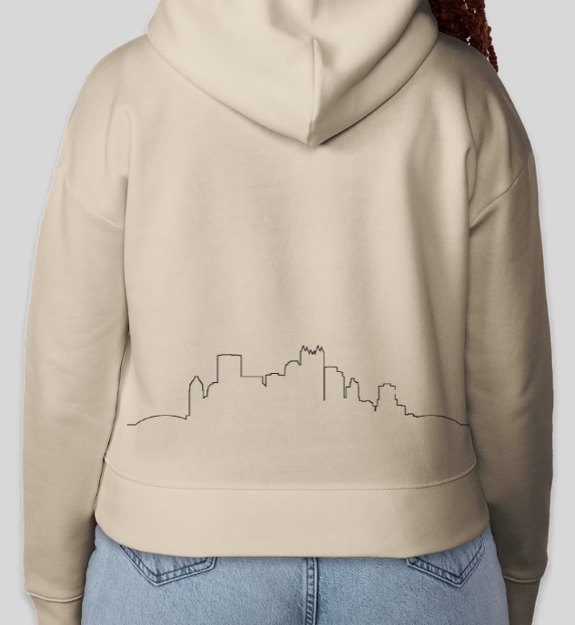 WOMEN'S WE RUN PITTSBURGH EMBRODIERED CROP HOODIE – 4RUN2