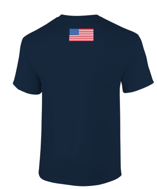 COMFY COTTON USA NAVY T-SHIRT